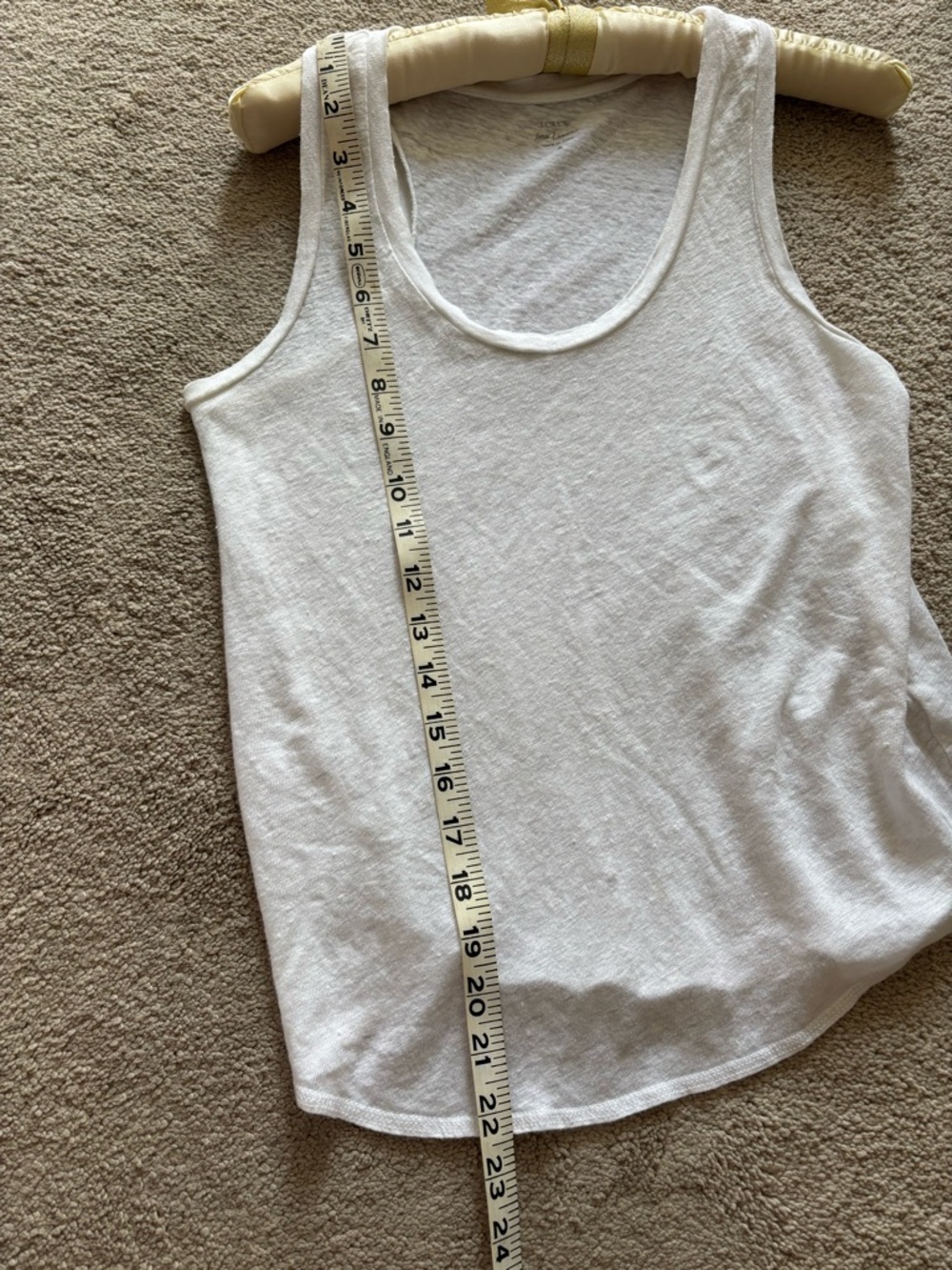 JCrew Linen Tank in White S